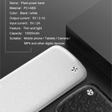 10000mAh USB Power Bank 15mm Ultra Slim Powerbank Portable External Battery Charger For iPhone Mobile Phone Powerbank