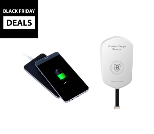 Wireless Charging Pad + Free Wireless Charging Receiver (Bundle Deal)
